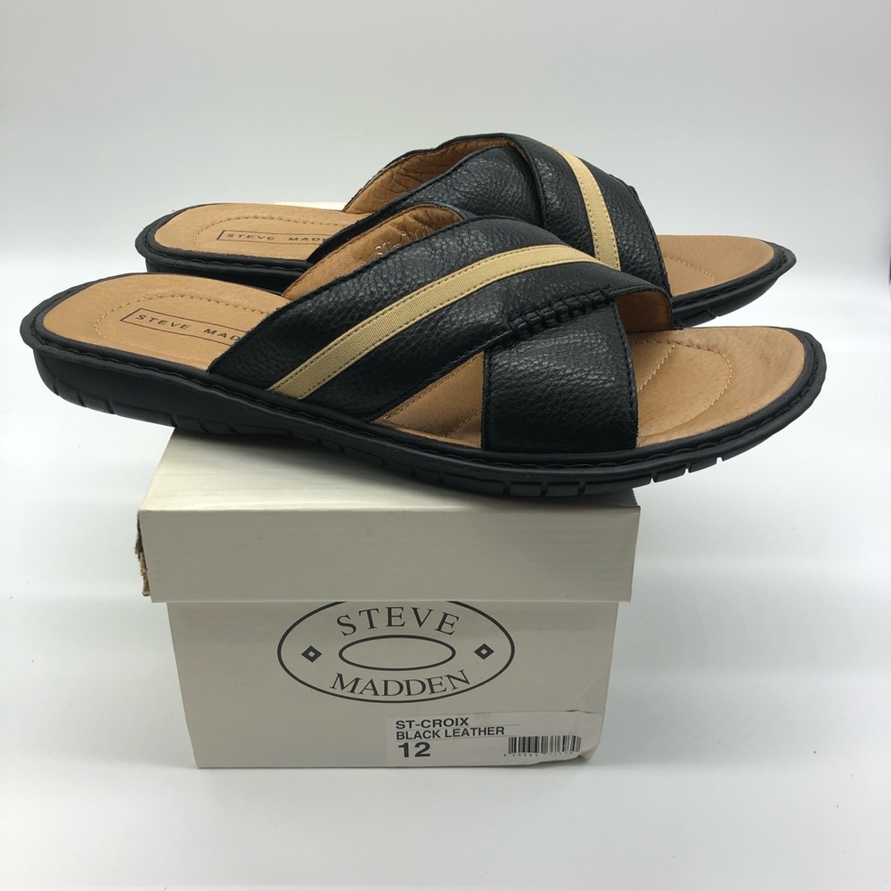 Steve Madden Mens St. Croix Sandal Leather Size 12